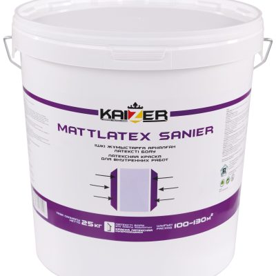 Краска латексная матовая, антибактериальная - Mattlatex Sanier