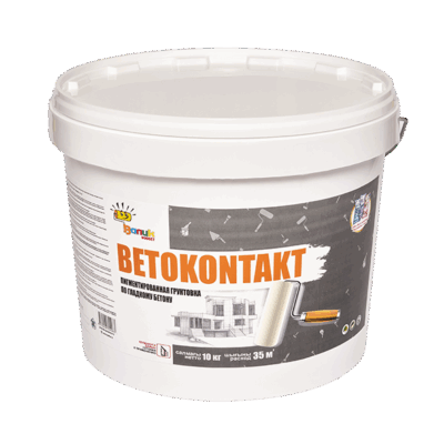 Валик Budget Betokontakt - Пигментированная грунтовка по бетону