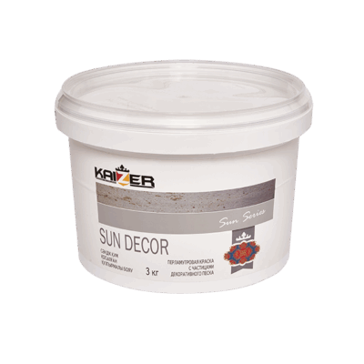 KAIZER Sun Decor Silver - Перламутровая краска с декоративным наполнителем